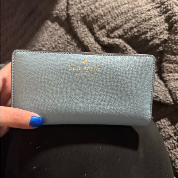 Kate Spade Blue Leather Tote Bag and wallet set - Picture 3 of 4